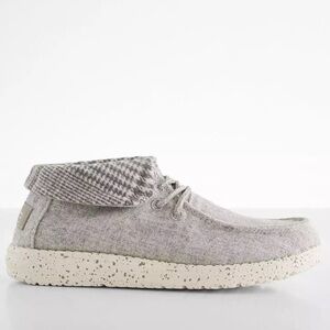 Hey Dude Britt Houndstooth Shoes 8 Grey